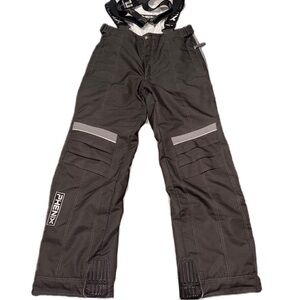Phenix Snow Pants XL Ski Snowboard Black Suspenders Performance Winter Sports